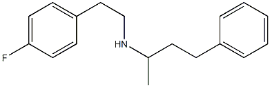 [2-(4-fluorophenyl)ethyl](4-phenylbutan-2-yl)amine Structure