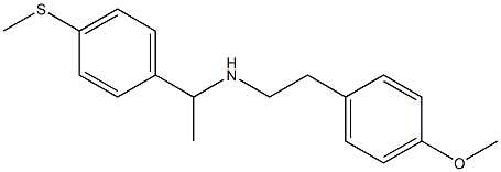 [2-(4-methoxyphenyl)ethyl]({1-[4-(methylsulfanyl)phenyl]ethyl})amine Structure