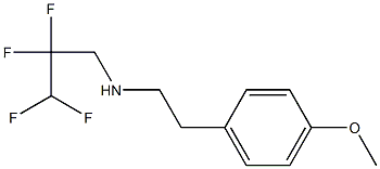 [2-(4-methoxyphenyl)ethyl](2,2,3,3-tetrafluoropropyl)amine,,结构式