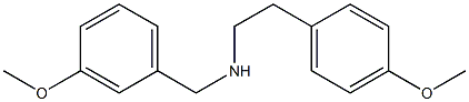 [2-(4-methoxyphenyl)ethyl][(3-methoxyphenyl)methyl]amine,,结构式