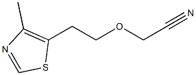 [2-(4-methyl-1,3-thiazol-5-yl)ethoxy]acetonitrile 结构式