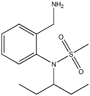 [2-(aminomethyl)phenyl]-N-(pentan-3-yl)methanesulfonamide