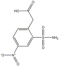 [2-(aminosulfonyl)-4-nitrophenyl]acetic acid Structure