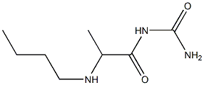 [2-(butylamino)propanoyl]urea Struktur
