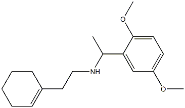[2-(cyclohex-1-en-1-yl)ethyl][1-(2,5-dimethoxyphenyl)ethyl]amine Struktur