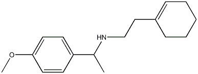 [2-(cyclohex-1-en-1-yl)ethyl][1-(4-methoxyphenyl)ethyl]amine,,结构式