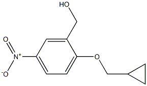 [2-(cyclopropylmethoxy)-5-nitrophenyl]methanol Struktur