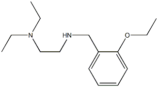 [2-(diethylamino)ethyl][(2-ethoxyphenyl)methyl]amine 化学構造式