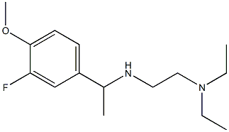 [2-(diethylamino)ethyl][1-(3-fluoro-4-methoxyphenyl)ethyl]amine,,结构式
