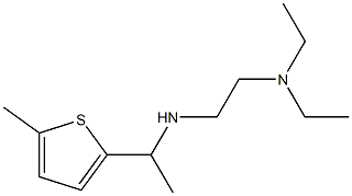 [2-(diethylamino)ethyl][1-(5-methylthiophen-2-yl)ethyl]amine,,结构式