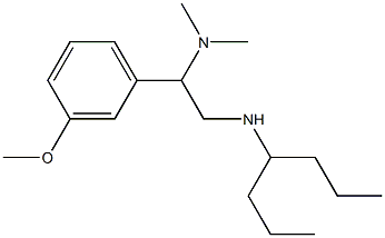 [2-(dimethylamino)-2-(3-methoxyphenyl)ethyl](heptan-4-yl)amine 结构式