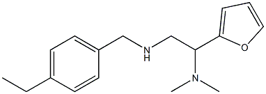 [2-(dimethylamino)-2-(furan-2-yl)ethyl][(4-ethylphenyl)methyl]amine 结构式