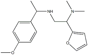 [2-(dimethylamino)-2-(furan-2-yl)ethyl][1-(4-methoxyphenyl)ethyl]amine Structure