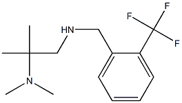 [2-(dimethylamino)-2-methylpropyl]({[2-(trifluoromethyl)phenyl]methyl})amine 结构式