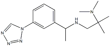[2-(dimethylamino)-2-methylpropyl]({1-[3-(1H-1,2,3,4-tetrazol-1-yl)phenyl]ethyl})amine Struktur