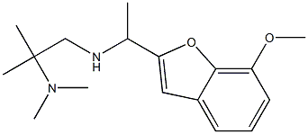 [2-(dimethylamino)-2-methylpropyl][1-(7-methoxy-1-benzofuran-2-yl)ethyl]amine Struktur