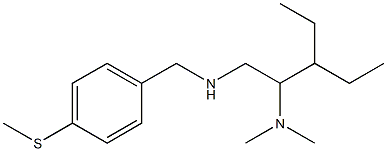 [2-(dimethylamino)-3-ethylpentyl]({[4-(methylsulfanyl)phenyl]methyl})amine 化学構造式