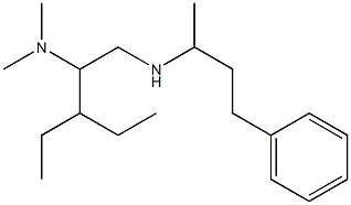 [2-(dimethylamino)-3-ethylpentyl](4-phenylbutan-2-yl)amine 化学構造式