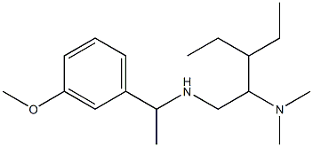 [2-(dimethylamino)-3-ethylpentyl][1-(3-methoxyphenyl)ethyl]amine 结构式