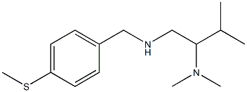 [2-(dimethylamino)-3-methylbutyl]({[4-(methylsulfanyl)phenyl]methyl})amine,,结构式