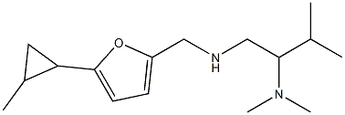 [2-(dimethylamino)-3-methylbutyl]({[5-(2-methylcyclopropyl)furan-2-yl]methyl})amine|