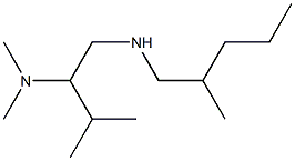 [2-(dimethylamino)-3-methylbutyl](2-methylpentyl)amine,,结构式