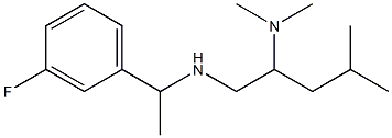 [2-(dimethylamino)-4-methylpentyl][1-(3-fluorophenyl)ethyl]amine Structure