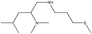 [2-(dimethylamino)-4-methylpentyl][3-(methylsulfanyl)propyl]amine 结构式