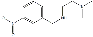 [2-(dimethylamino)ethyl][(3-nitrophenyl)methyl]amine 结构式