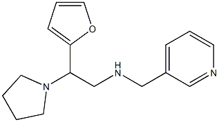 [2-(furan-2-yl)-2-(pyrrolidin-1-yl)ethyl](pyridin-3-ylmethyl)amine 结构式