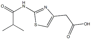 [2-(isobutyrylamino)-1,3-thiazol-4-yl]acetic acid 化学構造式