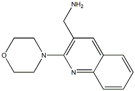 [2-(morpholin-4-yl)quinolin-3-yl]methanamine Structure
