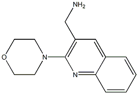 [2-(morpholin-4-yl)quinolin-3-yl]methanamine,,结构式