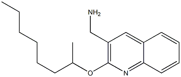 [2-(octan-2-yloxy)quinolin-3-yl]methanamine Structure