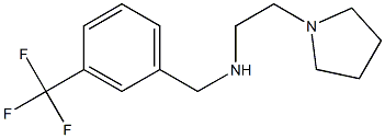 [2-(pyrrolidin-1-yl)ethyl]({[3-(trifluoromethyl)phenyl]methyl})amine Struktur