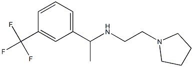 [2-(pyrrolidin-1-yl)ethyl]({1-[3-(trifluoromethyl)phenyl]ethyl})amine 结构式