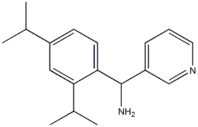 [2,4-bis(propan-2-yl)phenyl](pyridin-3-yl)methanamine 化学構造式