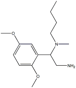 [2-amino-1-(2,5-dimethoxyphenyl)ethyl](butyl)methylamine Structure