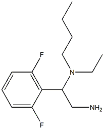 [2-amino-1-(2,6-difluorophenyl)ethyl](butyl)ethylamine Structure