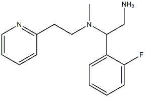 [2-amino-1-(2-fluorophenyl)ethyl](methyl)[2-(pyridin-2-yl)ethyl]amine 结构式