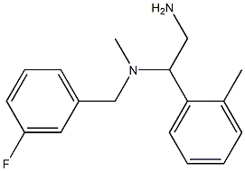 [2-amino-1-(2-methylphenyl)ethyl][(3-fluorophenyl)methyl]methylamine 结构式