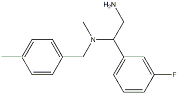 [2-amino-1-(3-fluorophenyl)ethyl](methyl)[(4-methylphenyl)methyl]amine|