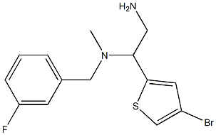 [2-amino-1-(4-bromothiophen-2-yl)ethyl][(3-fluorophenyl)methyl]methylamine Structure