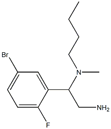 [2-amino-1-(5-bromo-2-fluorophenyl)ethyl](butyl)methylamine Struktur