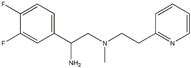 [2-amino-2-(3,4-difluorophenyl)ethyl](methyl)[2-(pyridin-2-yl)ethyl]amine|