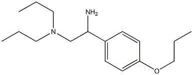 [2-amino-2-(4-propoxyphenyl)ethyl]dipropylamine Structure