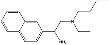 [2-amino-2-(naphthalen-2-yl)ethyl](butyl)ethylamine 化学構造式