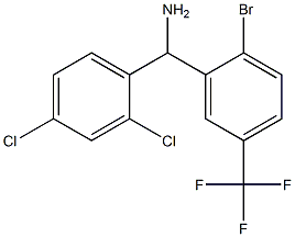 [2-bromo-5-(trifluoromethyl)phenyl](2,4-dichlorophenyl)methanamine|