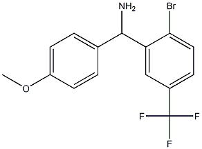 [2-bromo-5-(trifluoromethyl)phenyl](4-methoxyphenyl)methanamine