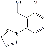 [2-chloro-6-(1H-imidazol-1-yl)phenyl]methanol,,结构式